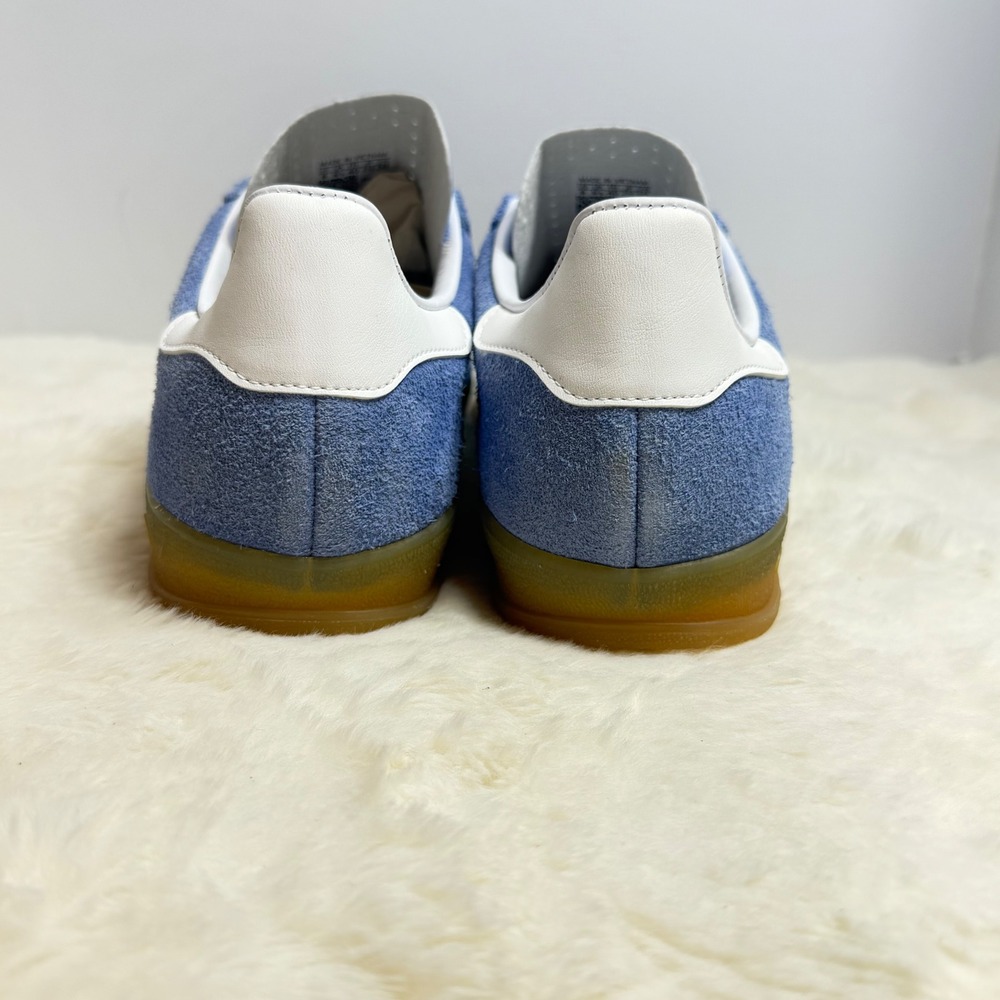 NEW Adidas Gazelle Indoor "Blue Fusion Gum" Sneakers HQ8717 Women's Size 8 - Picture 7 of 14